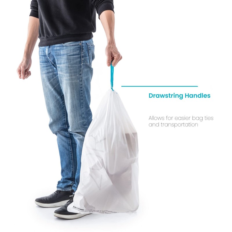 Home Zone Living 2-Pack 5 Gallon Kitchen Trash Bags with