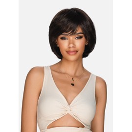 Vivica A. Fox HMB-KATE, Handmade & Hand-tied Wig, Supreme Human Hair Blend, Color 2 Dark Brown