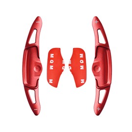 HIBEYO Red Aluminum Paddle Shifter Extensions For Kia K5 GT, LXS, EX, LX, GT-Line Sedans 2020-2021
