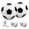 U&C Planet Kids Soccer Ball Size 4, 2-Pack Black White