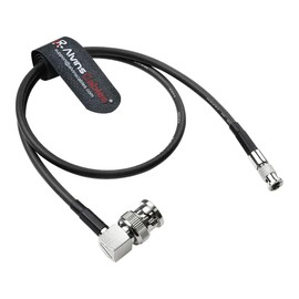 Alvin's Cables Micro BNC to BNC Cable 12G-SDI High Speed 4K UHD Video Coaxial Cable, Right Angle BNC 75 Ohm Ultra-Soft for Blackmagic Video Assist 5" Monitor,50CM|19.7inches