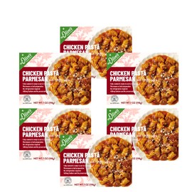 Miss Olives Chicken Pasta Parmesan with Tomato Sauce Microwavable Shelf Stable Meal (Pack of 6)