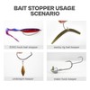 Bait Stoppers (300-Pack), Silicone Rubber Based Fishing Bait Keeper Retainer
