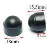 Pro Bamboo Kitchen 24PCS Bolt Nut Protection Cap Black Hexagon