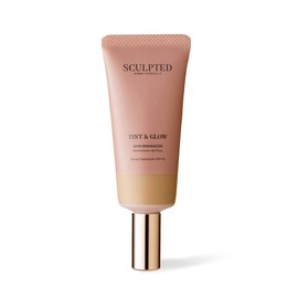 Tint & Glow Moisturising Skin Enhancer from Sculpted by Aimee – Hydrating & Tinted Skin Booster with SPF 30 and Blue Light Protection, Cruelty-Free 45ml