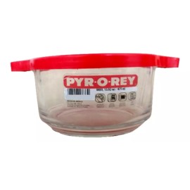 Pyr-O-Rey 2 Refractario De Vidrio Con Tapa Pyr-o-rey