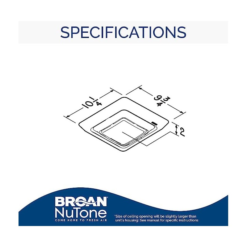 Broan-NuTone FG600 Grille Upgrade, White