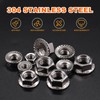Tanstic 70Pcs 1/4-20 5/16-18 3/8-16 10-24 8-32 6-32 Stainless Steel