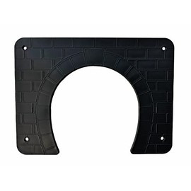 Linic Products UK Made Hedgehog Highway Gate/Surround for Fences, etc. (S7890) Free UK Postage (2, Black)