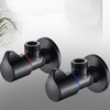 DOITOOL 2PCS Copper Bathroom Angle Stop Valve Water Shut Off
