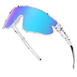 SEKKAF Kids Sunglasses, Youth Baseball Sunglasses Polarized Sports Cycling Shades for Boys Girls Lightweight Frame