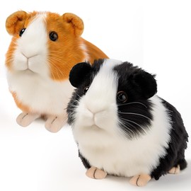 redaica redaica 2pc Guinea Pig Stuffed Animals - Realistic Plush Cute Plushie Toys for Kids, Small Live Animals Pet Doll Toy for Boys Girls Birthday