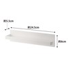 Yamazaki 2439 Magnetic Kitchen Paper Holder, White, Approx. W 2.4