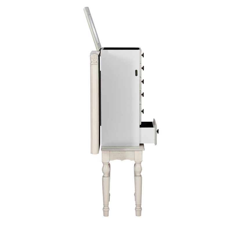 Powell Darcy Off White Jewelry Armoire