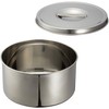 遠藤商事 Stainless Steel Round Butter 3-Pack, 16 cm ABT46016