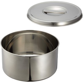 遠藤商事 Stainless Steel Round Butter 3-Pack, 16 cm ABT46016