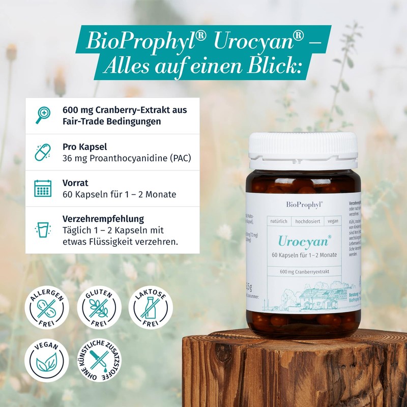BioProphyl® Urocyan with 600 mg Cranberry Extract 36 PAC -