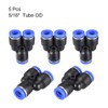 sourcing map Plastic Connect Splitter Push to Tube Fittings 8