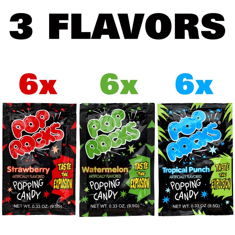 The Hampton Candy Company Pop Rocks Candy 18 Pack, 6