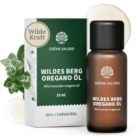 Wild Mountain Oregano Oil - 100% Natural with +82% + Carvacrol - 10 ml Natural Wild from Greece - Laboratory Tested
