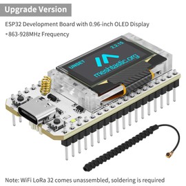 hiBCTR 2 Packs ESP32 LoRa V3 Development Board - 915 MHz Antenna, Integrated WiFi, Bluetooth, SX1262, CP2102,0.96-inch OLED Display, Type C - Compatible with Meshtastic IoT Arduino Intelligent Scenes