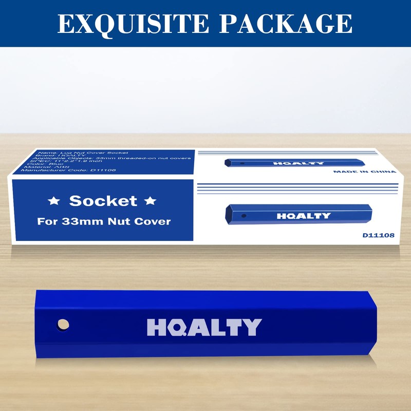 HQALTY Lug Nut Cover Socket HEX Shape Installation Tool for