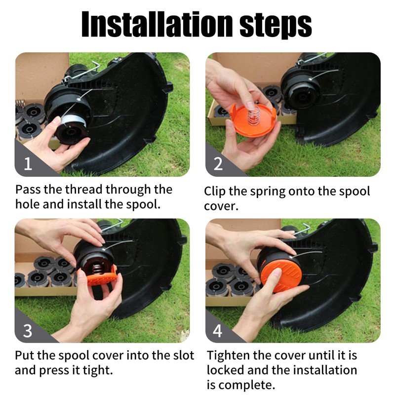 COEWUR 6pcs Thread Spools for Black and Deck Trimmer Spools