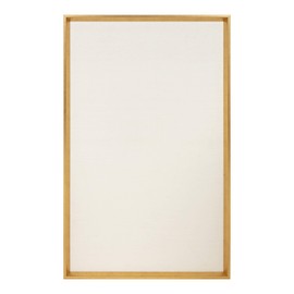 Kate and Laurel Calter Framed Linen Fabric Pinboard, 25.5 x 41.5, Gold