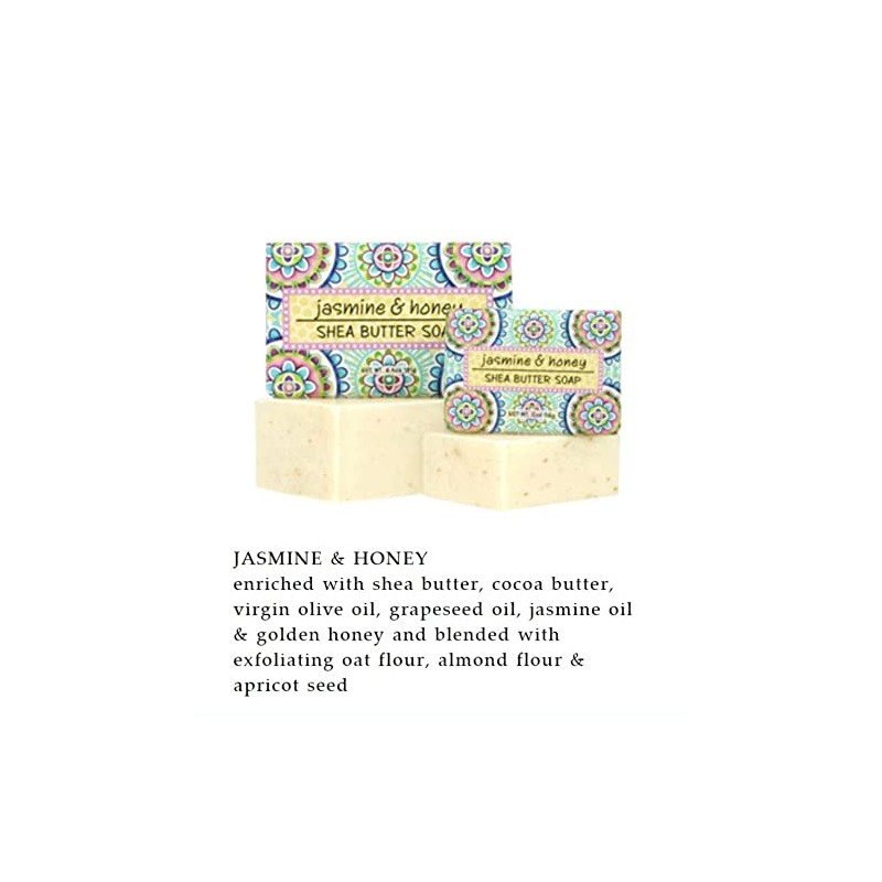 Greenwich Bay Trading Co, Jasmine and Honey Shea Butter Soap,