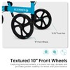 ELENKER Best Value Knee Walker with 10" Front Wheels Steerable