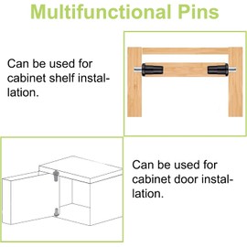 CAVLA Cabinet Door Repair Pins Damper, 20 PCS Cabinet Door Repair Pins Shutter Fasteners, Spring Pin Blinds Loaded Kit Louver Shutters Telescopic Tool Cabinet Doorparts