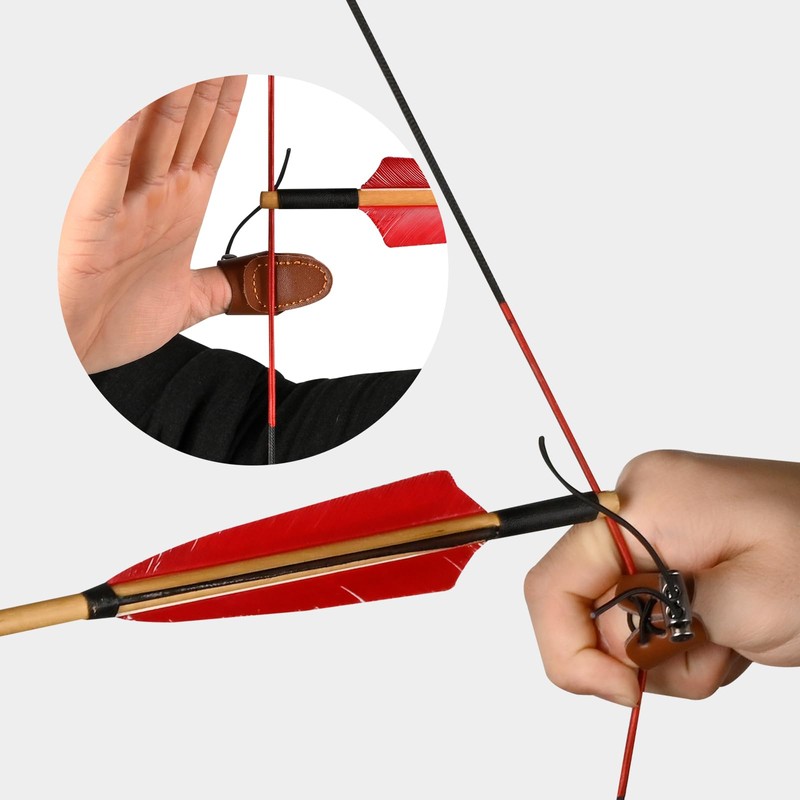SPG Leather Archery Thumb Ring - Traditional Bow Thumb Ring