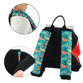 MHwan Children's Seat Belt Pads, Pack of 2, Cute Dinosaur Car Seat Belt Pads, Breathable and Skin-Friendly, Wear-Resistant and Durable for All Seasons, Car Belt Padding