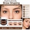 Double Colour Eyebrow Stamp Kit, Waterproof Sweat Proof Natural Matte