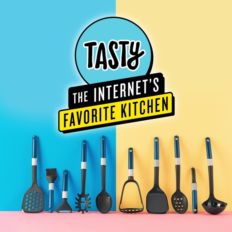 Tasty Plastic 2 in 1 Potato Masher and Spaghetti Spoon,