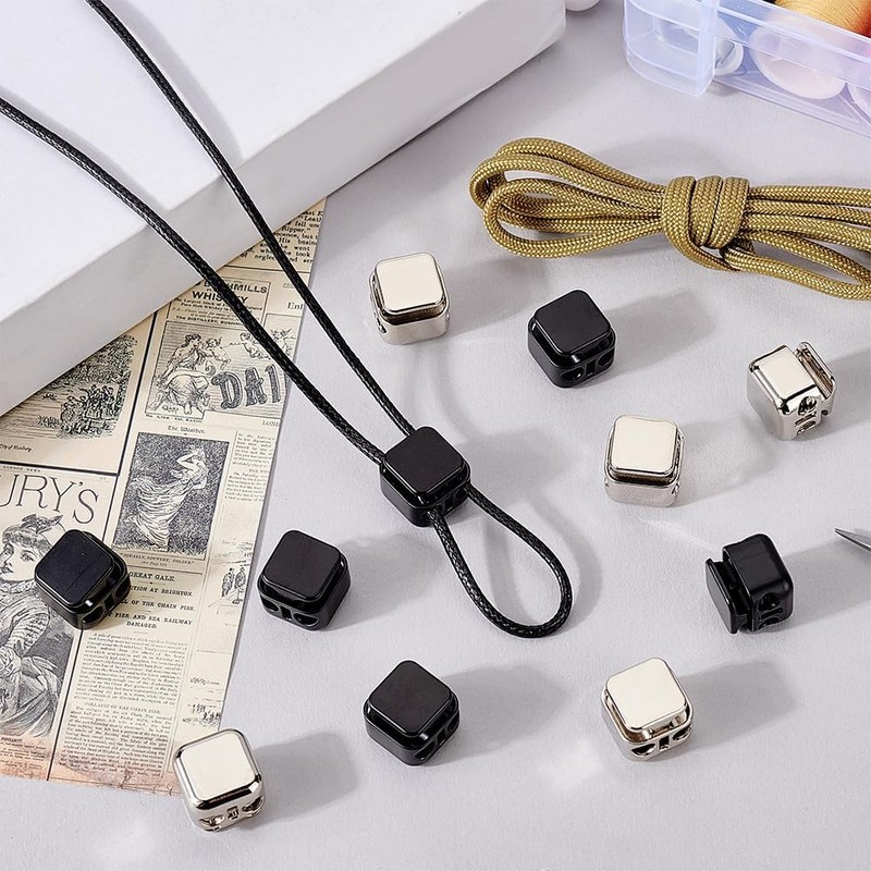 12 PCS Heavy Duty Drawstring Toggles, Metal Heavy Duty Cord