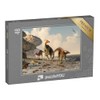 puzzleYOU: 48 Piece Puzzle "A 3D Illustration: Three Parasaurolophus" -
