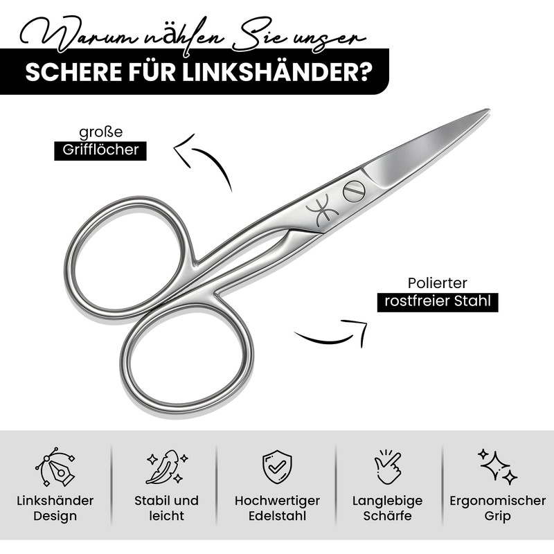 Left Handed Nail Scissors