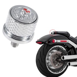 Rear Fender Seat Bolt Screw for Harley Touring Dyna Sportster Softail, Screw Nut for Road King Road Glide Street Glide Electra Glide Fat Bob Iron 883 Fat Boy (Chrome 3D)