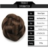 Synthetic Hair Chignon Scrunchie Natural Hair Braided Bun Donut Hairpieces