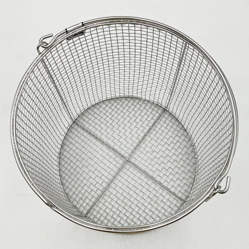 Sanwa Kaken SS200 Stainless Steel Round Cleaning Basket, Medium, φ7.9