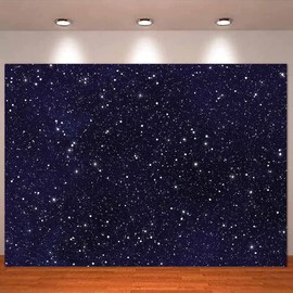 Night Sky Star Backdrops Universe Space Theme Starry Photography Backdrop 60" x 36" Galaxy Stars Children Boy 1st Birthday Party Photo Background Newborn Baby Shower Banner Photo Studio Booth