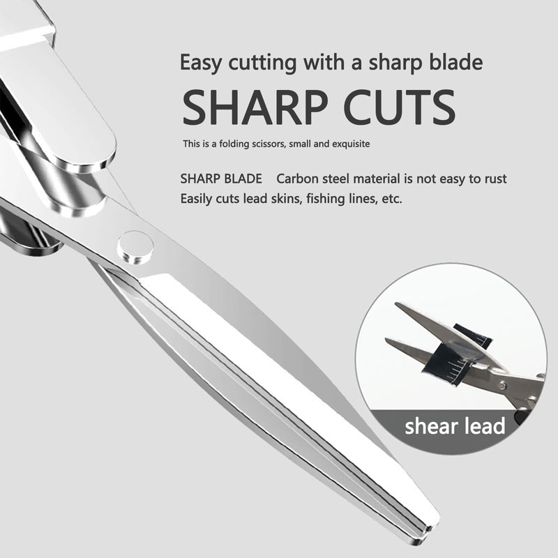 Haligily Folding scissors,TSA-Compliant and Portable,Compact enough to fit in your