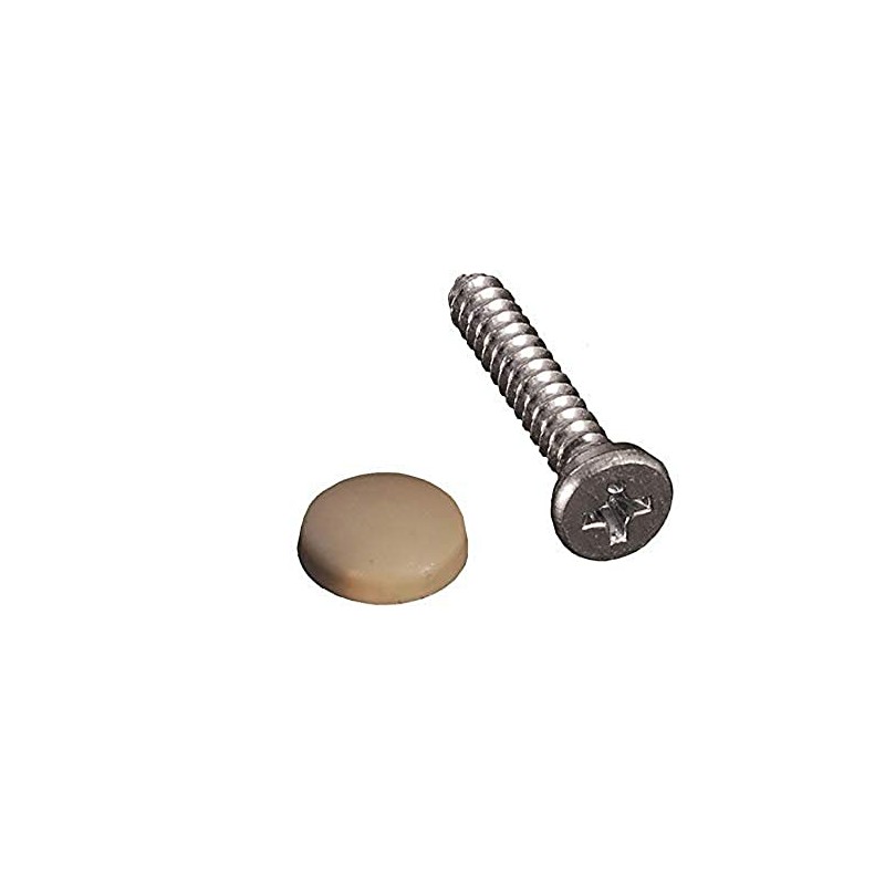 RV Designer H619, Dashboard Screws with Caps, Beige, 14 Per