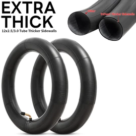 12/12.5 x 2.5/3.0 Scooters Replacement Inner Tube with CR202 Stem Compatible with 12.5 X 2.5 12.5 X 2.75 12.5 X 3.0 12 X 2.5 12 X 2.75 12 X 3.0 12 1/2 x 2 3/4 Most Bike/Scooter Tire Tube 2-Pack