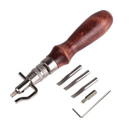 GOOMAND Craft Leather Tools Stitching Groove DIY Leather Craft Tool