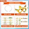 16 Pcs Fiesta Party Supplies, 8Pcs Mexican Sombrero Headband and