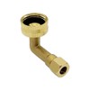 Hooshing 3/8" Comp x 3/4" GHT Female Thread Brass Dishwasher