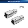 Auniwaig 1/4" Drive 1/4" 6-Point Impact Socket,Imperial Chrome Vanadium 2pcs