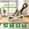 BOWHAUS Infinity Cat Scratcher Lounger, Reversible Scratcher, Infinity Cat Cardboard